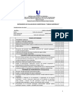 Evaluación de competencias en unidad quirúrgica