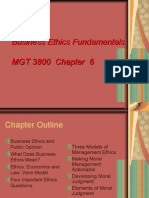Business Ethics Fundamentals MGT 3800 Chapter 6