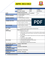 Daily Lesson Plan: Mathematics Friday Numbers and Operation 1.0 Whole Numbers Up To 100