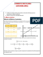 Movimiento Rectilineo Uniforme