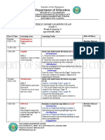 Department of Education: Weekly Home Learning Plan Grade 4 Week 8 Quarter 3 April 04-08, 2022