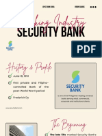 Banking Industry - Security Bank Specialized Industry Audit Topic