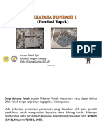 (Fondasi Tapak) : Jurusan Teknik Sipil Politeknik Negeri Sriwijaya Oleh: M.Sang Gumilar, SST, MT