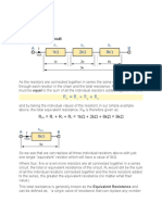 Resistors in Series Notes