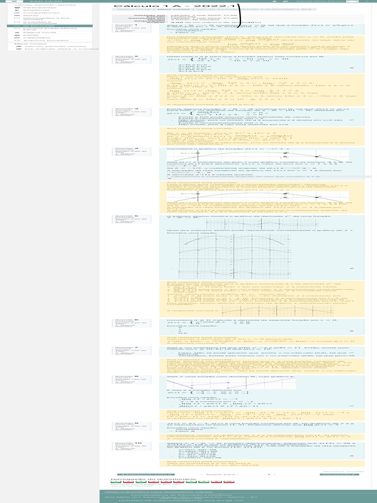 AF2 Revisão Da Tentativa | PDF | Derivado | Limite (Matemática)