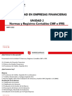 Normas y registros contables CMF e IFRS para empresas financieras