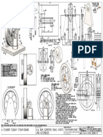 G.A. Bom, Isometric Views, Parts and Assemblies 6 Cylinder "Elbow" Steam Engine