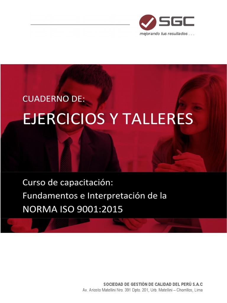 Curso ISO 9001:2015 - Ejercicios y Talleres | PDF | Calidad (comercial ...