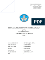 RPP Kelas 5 Tema 4