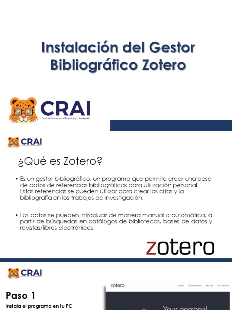 Instalación de Zotero y Conector Web | PDF | Archivo de computadora ...