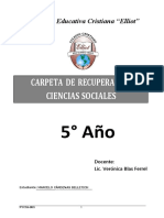 Carpeta de Recuperación CCSS 5to Año