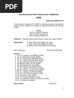 Rajasthan Transmission Tariff Order for FY-11