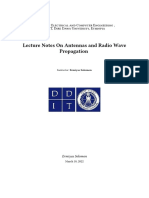 Lecture Notes On Antennas and Radio Wave Propagation