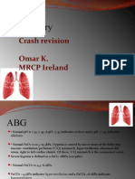 Respiratory: Crash Revision Omar K. MRCP Ireland