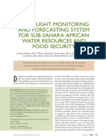 A Drought Monitoring and Forecasting System For Sub-Sahara African Water Resources and Food Security