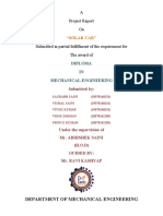 A Project Report On: Diploma IN Mechanical Engineering