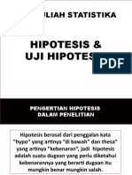 MK. KULIAH STATISTIKA HIPOTESIS & UJI HIPOTESIS