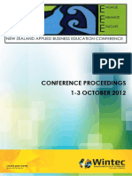 NZABE2012 Conference Proceedings