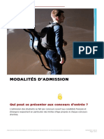 Modalités D'admission - Conservatoire National Supérieur de Musique Et de Danse