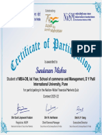 Sundaram Mishra: MBA-DB, Ist Year, School of Commerce and Management, D Y Patil International University, Pune