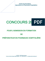 Dossier Inscription Concours PPH INTERNET 2022