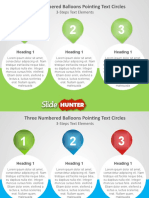 4033 Three Numbered Balloon Pointing Text Circles Powerpoint