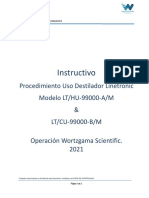 Procedimiento - General Uso Destilador Linetronic - Wortzgama Scientific