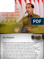 Penafsiran Futuritis Terhadap Isu Perpanjangan Masa Jabatan Presiden