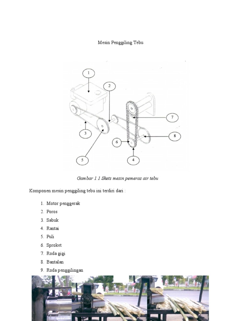 Mesin Penggiling Tebu