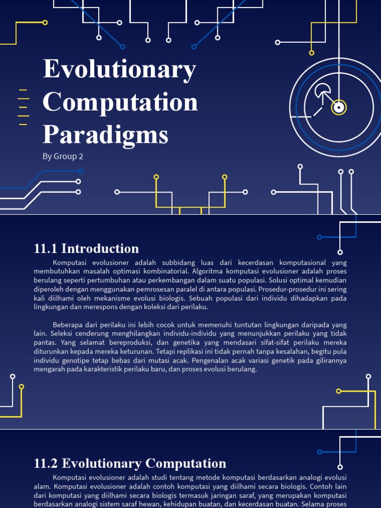 Kelompok 2 - Evolutionary Computation Paradigms | PDF | Sains & Matematika