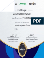 Certificado Eficacia