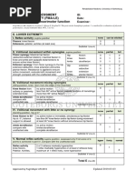 Fugl-Meyer Assessment Lower Extremity (Fma-Le) Assessment of Sensorimotor Function