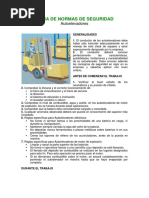 Normas de Seguridad para Autoelevadores | PDF | Máquina elevadora ...