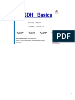 SDH Basics Training Manual: Fundamentals of SDH (Course ID 50054228