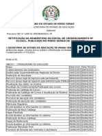 Retificação Da Reabertura Do Edital de Credenciamento Nº 01-2021, Publicado No Minas Gerais de 12-02-2022 - Public. 17-05-22
