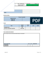 General Details Checklist Number Equipment Number Date Specifications