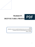 Modulul 4 Dezvoltarea Profesionala