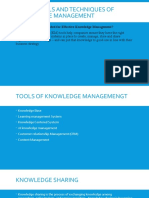Unit 2: Tools and Techniques of Knowledge Management