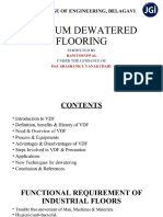 Vacuum Dewatered Flooring