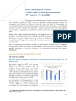 Effets du Covid-19 sur l’activité des entreprises 4ème enquête, Février 2022 (Version Fr)
