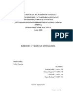 1er Trabajo Electiva. Valores y Antivalores.