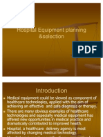 Hospital Equipment Planning &selectionpmrpnt