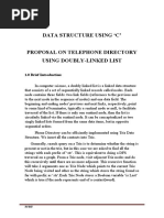 Data Structure Using C' Proposal On Telephone Directory Using Doubly-Linked List