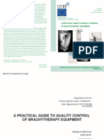 Booklet 8 A Practical Guide To Quality Control of Brachytherapy Equipment