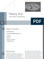 History of Pi and Indian Mathematicians' Contributions