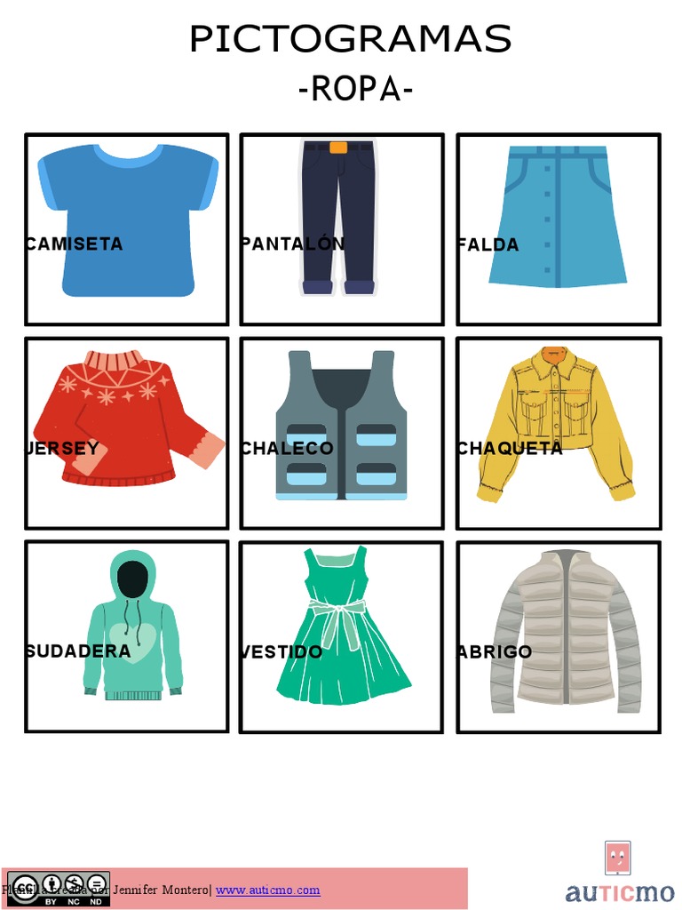 Pictogramas Ropa | PDF