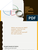 SWOT Analysis Examples For Students