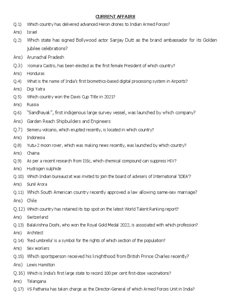 GK Current Affairs PDF