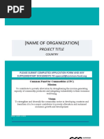 (Name of Organization) : Project Title