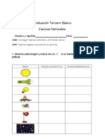 Evaluacion de La Luz Tercero Final